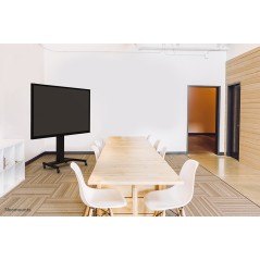 "Neomounts Mobile Motorised TV/LFD Stand - PLASMA-M2250BLACK | Premium Versatility & Functionality"